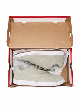 Nike Women’s Low-Top Suede Sneakers in Light Olive